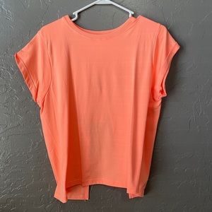 Coral Open-Back Fabletics Top
